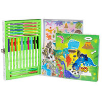 Kids Colouring and Activity Case: Dinosaur