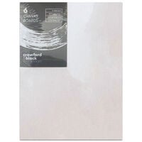 Crawford & Black Canvas Boards 5 x 7 Inches: Pack of 6