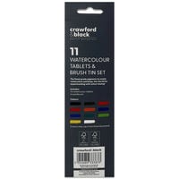 Crawford & Black Watercolour Tablets & Brush Tin Set