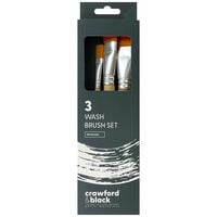 Crawford & Black Wash Brush Set: Pack of 3