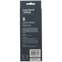 Crawford & Black Sketching Pencils: Pack of 8