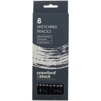 Crawford & Black Sketching Pencils: Pack of 8