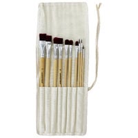 Crawford & Black 10 Piece Brush Set & Canvas Bag