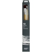 Crawford & Black 10 Piece Brush Set & Canvas Bag