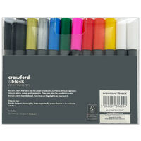 Crawford & Black Paint Markers: Pack of 12