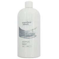 Crawford & Black Acrylic White Paint: 1L