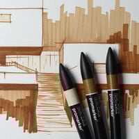 Winsor & Newton ProMarker Brown Tones: Pack of 3
