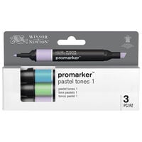 Winsor & Newton ProMarker Pastel Tones 1: Pack of 3