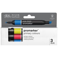 Winsor & Newton ProMarker Primary Colours: Pack of 3