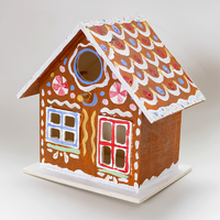 Wooden Birdhouse: 15 x 15.5 x 11 cm