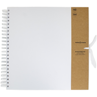Create Your Own White Scrapbook: 12 x 12 Inches