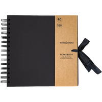 Create Your Own Black Scrapbook: 8 x 8 Inches
