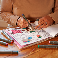 Crawford & Black Dual Tip Coloured Markers: Pack of 24