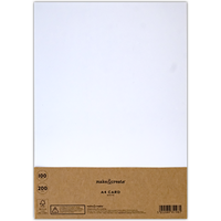 A4 White Craft Card: Pack of 100