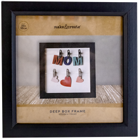 Black Deep Box Frame: 16 x 16cm