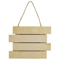 Wooden Slat Hanging Sign