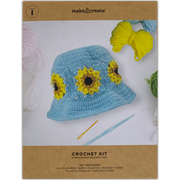 Make Your Own Crochet Sunflower Bucket Hat Kit