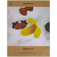 Make Your Own Crochet Strawberry & Banana Kit