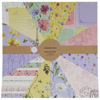 Wildflower Design Pad: 12 x 12 Inches