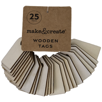 Wooden Tags: Pack of 25