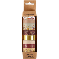 Autumn Wildflower Washi Tape: Pack of 8