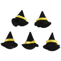 Halloween Mini Witches Hats Embellishments: Pack of 5