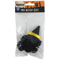Halloween Mini Witches Hats Embellishments: Pack of 5