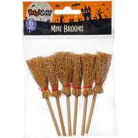 Mini Broom Embellishments: Pack of 6