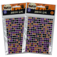 Halloween Adhesive Gems: Bundle of 2