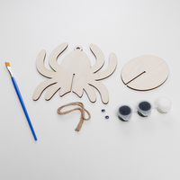 Halloween Make Your Own Wooden Spider: Bundle of 2