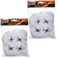Halloween Spider Web Decorations: Bundle of 2