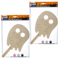 Halloween Paint Your Own Wooden Mask: Bundle of 2