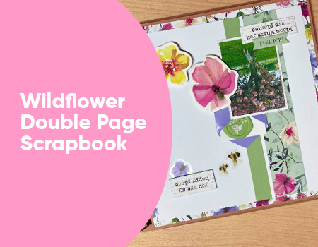 Wildflower Double Page Scrapbook Idea