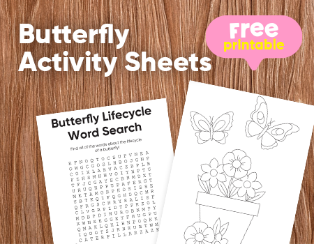 Free Printable Butterfly Activity Sheets