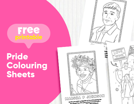 Free Printable Pride Colouring Sheets