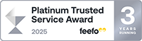 Feefo Platinum Trusted Service Award 2025